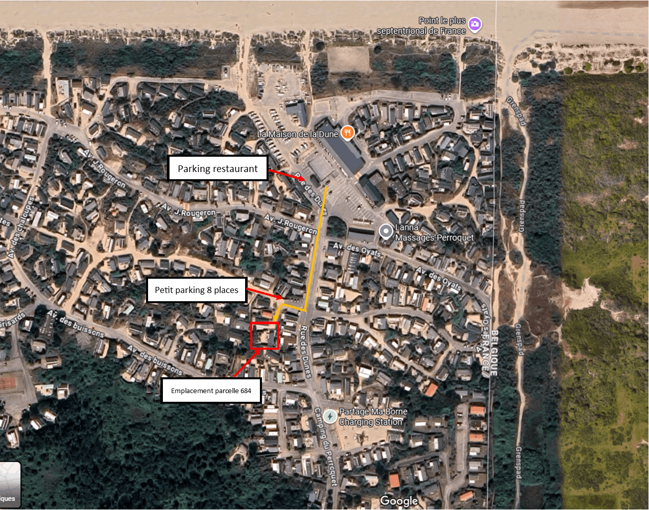 Plan emplacement mobil home